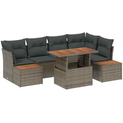 Vidaxl - Ensemble De Canapé De Jardin 10 Pcs Gris Poly Rotin