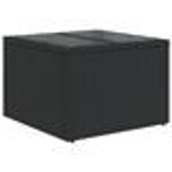 vidaXL Set de Canapé de Jardin 9 Pièces avec Coussins Noir Poly Rattan