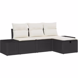 Cet ensemble de canapé de jardin crée un coin cosy dehors, parfait pour se poser et recevoir. Son style moderne, avec du poly ...