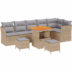 Cet ensemble de canapé d'extérieur modulaire 4 places a une ambiance moderne et est super pratique, ce qui en fait un excelle ...
