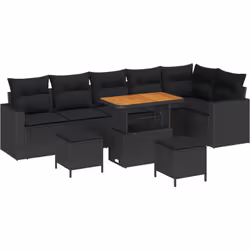 Cet ensemble de sofa de jardin modulaire est fait pour le confort et du style ultime dans ton espace extérieur. Parfait pour  ...