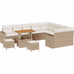 Cet ensemble de sofa d'extérieur chic allie élégance et praticité, rendant ton temps à l'extérieur encore plus agréable. Avec ...