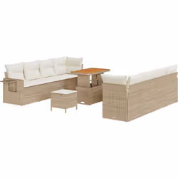 Cet ensemble de canapé de jardin est top pour les sorties en plein air. Avec son design modulable, il s'adapte à n'importe qu ...