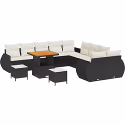 Cet ensemble de canapé extérieur 4 pièces vidaXL est vraiment tout sur le style et le confort, il va embellir ton balcon ou p ...