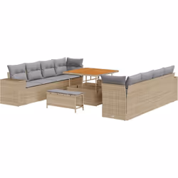 Cet ensemble de canapé d'extérieur 4 places allie style et polyvalence, parfait pour embellir ton balcon ou ton jardin. Fait  ...