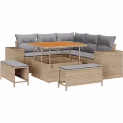 Cet ensemble de canapé de jardin polyvalent allie style et fonctionnalité, parfait pour rendre votre temps à l'extérieur plus ...
