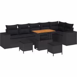 Cet ensemble de canapé de jardin a un look moderne qui transforme n'importe quel espace extérieur comme ton patio ou jardin. ...