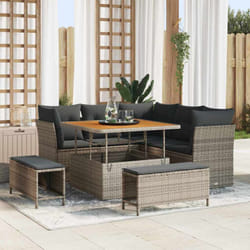 Vidaxl - Ensemble De Canapé De Jardin 8 Pcs Gris 100 X 100 X 71 Cm