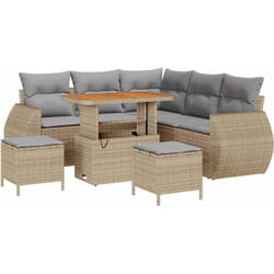 Vidaxl - Ensemble De Canapé De Jardin 8 Pcs Beige Et Gris Clair