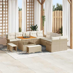 Vidaxl - Ensemble De Canapé De Jardin Avec Coussin 13 Pcs Beige, Crème