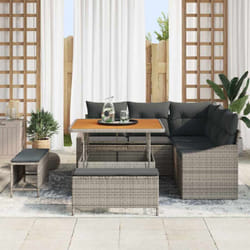Vidaxl Ensemble De Canapé De Jardin 8 Pcs Gris 100 X 100 X 71 Cm
