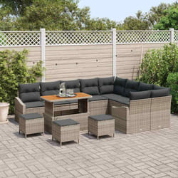 Vidaxl - Ensemble De Canapé De Jardin 13 Pcs Gris 110 X 55 X 71 Cm
