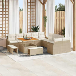 Vidaxl - Ensemble De Canapé De Jardin Avec Coussin 13 Pcs Beige, Crème