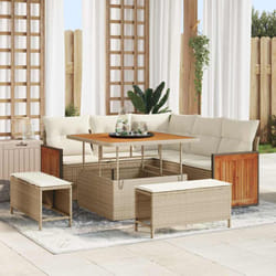 Vidaxl - Ensemble De Canapé De Jardin 8 Pcs Beige, Crème