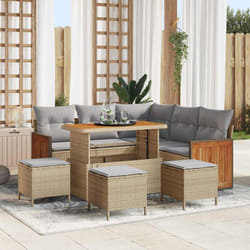 Vidaxl - Ensemble De Canapé De Jardin 8 Pcs Beige, Gris Clair