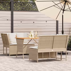 Cet ensemble de canapés de jardin est le complément parfait de votre arrière-cour, terrasse ou patio, offrant un espace confo ...