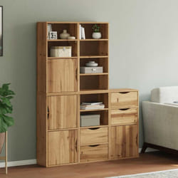 Armoires latérales 5 pcs odda 40x24x79 cm bois massif pin - Vidaxl