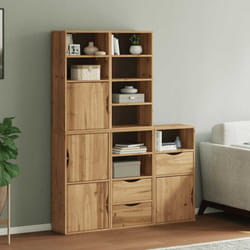 Vidaxl - Armoires latérales 5 pcs odda 40x24x79 cm bois massif pin
