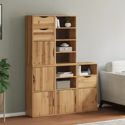Apportez un charme classique à votre pièce avec ces armoires latérales en bois ! Matériau robuste et stable : le bois de pin  ...