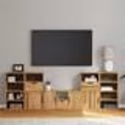 vidaXL Meubles TV 5 pcs avec rangement ODDA bois de pin massif meuble TV banc TV meuble hifi support TV buffet TV 3365378