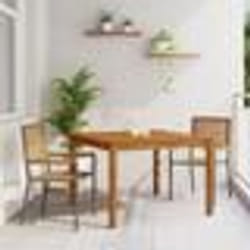 vidaXL Ensemble de salle à manger de jardin 3 pcs Gris