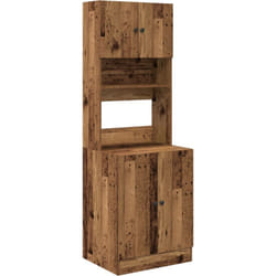 Armoire de cuisine en bois ancien 60 x 50 x 180 cm, en bois recyclé. Vidaxl