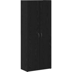 Buffet en chêne noir - 60 x 32 x 153 cm - Bois d'ingénierie Vidaxl