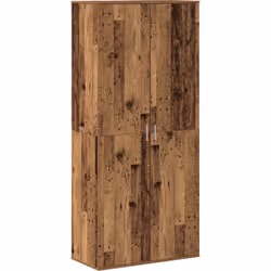 Ce highboard allie fonctionnalité et style avec son design rustique en bois ancien, te donnant plein d'options de rangement d ...