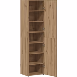 Regarde la commode vidaXL en chêne artisan, un meuble sympa qui ajoute une note minimaliste à ton salon ou ta salle à manger. ...