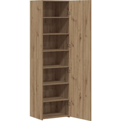 Buffet en chêne artisanal 50x42.5x185 cm Bois de construction Vidaxl