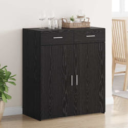 Vidaxl - Armoire de rangement avec tiroir Chêne noir 80 x 42.5 x 93.5 cm