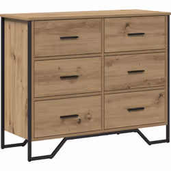 Regarde la commode vidaXL, chic et pratique, faite pour embellir ton espace tout en offrant du super rangement. Cette commode ...