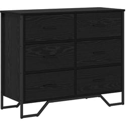 Commode Chêne noir 91 x 35.5 x 74.5 cm Bois d'ingénierie Vidaxl