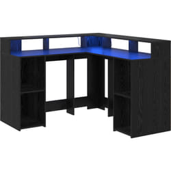 Bureau Chêne noir 130x130x91 cm Bois d'ingénierie Vidaxl