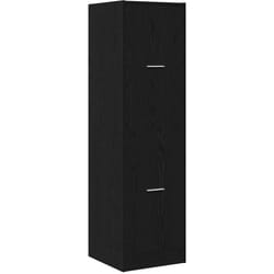 Cabinet De Pharmacie Chêne Noir 40 X 41 X 144.5 Cm Vidaxl