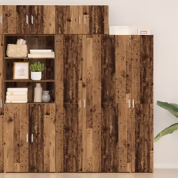 Armoire de rangement - vidaXL - Bois ancien - 70x425x225 cm - Marron - 4 portes