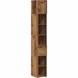 Voilà l'armoire de rangement slim vidaXL en bois ancien — une super ajout pratique pour ton intérieur. Fabriquée en chêne mas ...