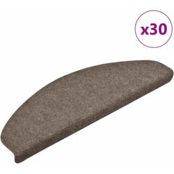 Tapis d'escalier autocollant 30 pcs crème 65x21x4 cm - Vidaxl