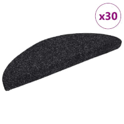 vidaXL Tapis d'escalier - Noir