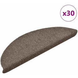 Vidaxl - Tapis d'escalier auto-adhésifs 30 pcs crème 56x17x3 cm