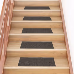 vidaXL Tapis descalier autocollants 30 pièces 60 x 25 cm Anthracite Rectangulaire 3365711
