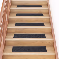 vidaXL Tapis descalier autocollants 30 pièces 76 x 20 cm Gris Rectangulaire 3365722