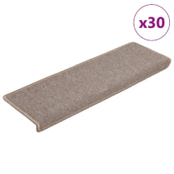 vidaXL Tapis d'Escalier - Marron Clair