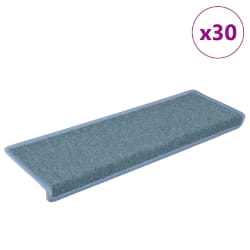 VidaXL Tapis d'escalier - Bleu