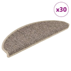 Tapis d'escalier vidaXL - Beige foncé