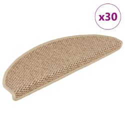 Tapis d'escalier vidaXL Beige