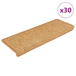 vidaXL Tapis escalier autocollant - Orange 65x21x4 cm
