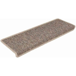 Vidaxl - Tapis d'escalier autocollants 30 pcs 65x21x4 cm beige foncé