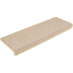 Vidaxl - Tapis d'escalier autocollants 30 pcs 65x21x4 cm crème