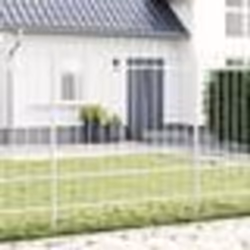 vidaXL Clôture de jardin blanche, 6,8x1,75 m, en acier